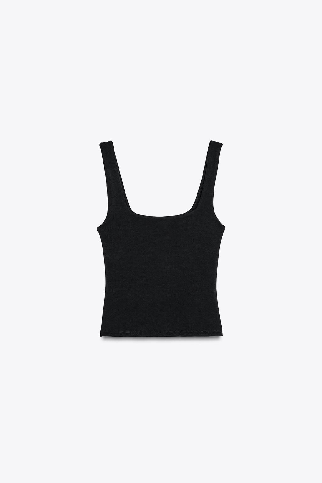 WIDE STRAP VEST TOP - Zara фото 19