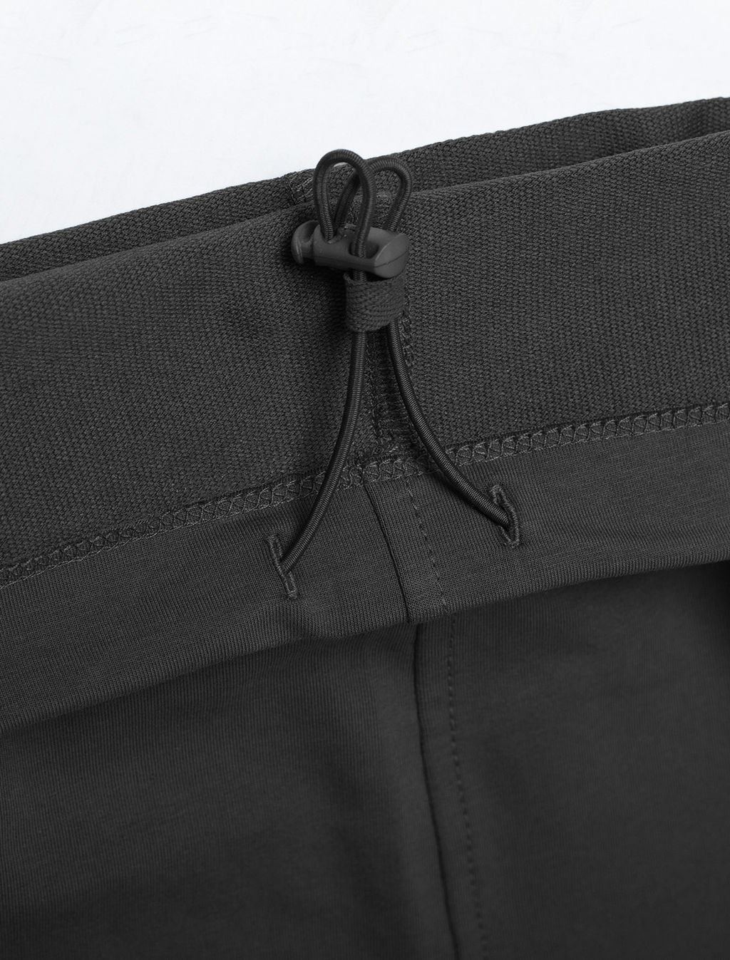 Брюки прямые на резинке из футера двухнитки с эластаном с затяжкой по низу - Vilatte фото 2