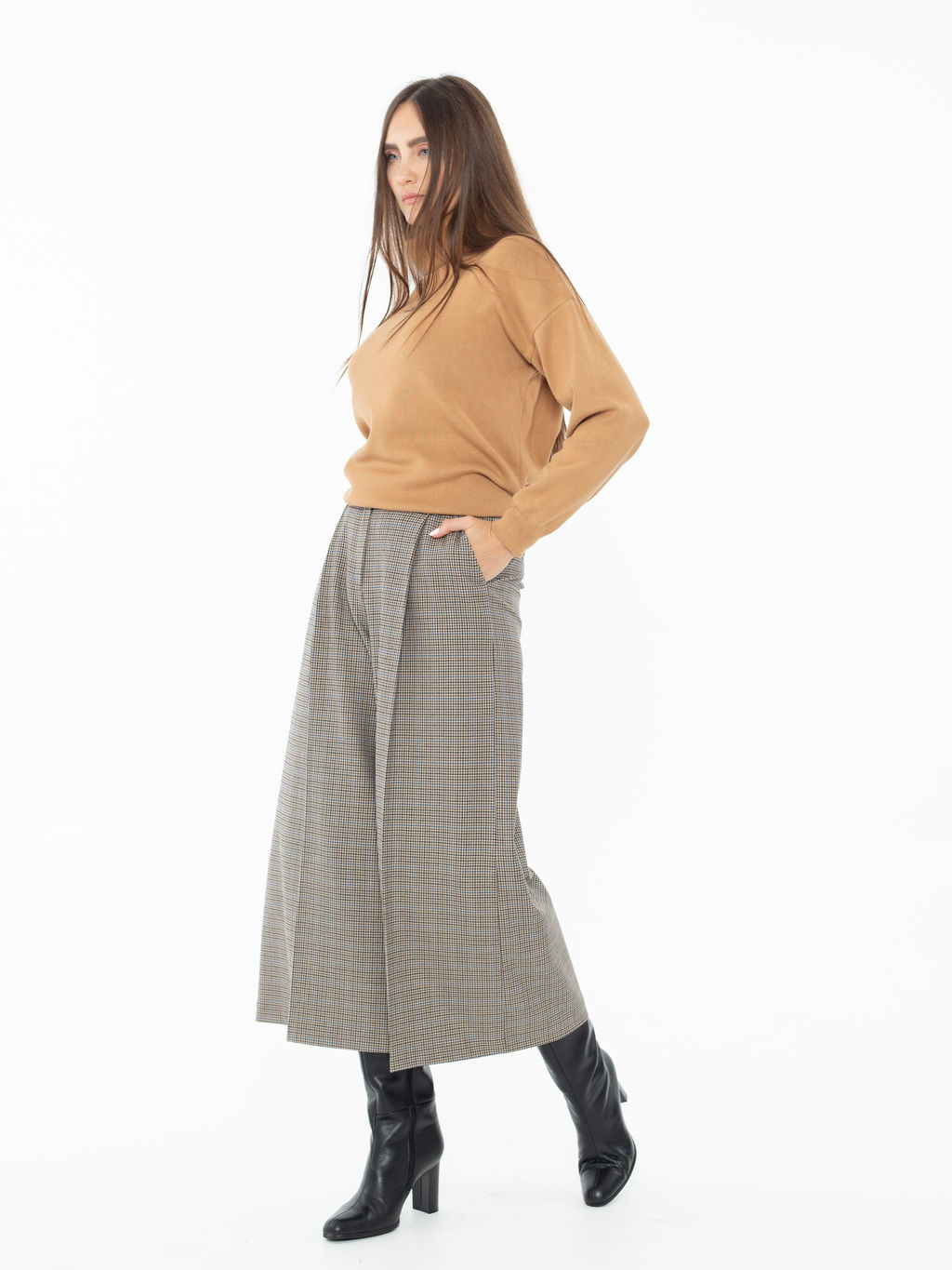 широкие кюлоты прямого силуэта. - Трика фото 5