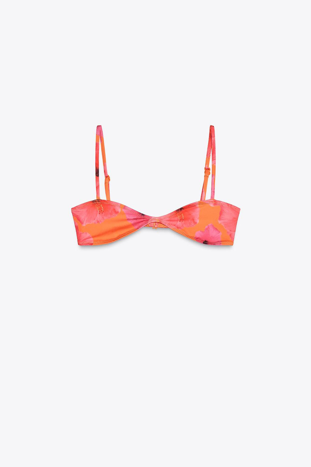 PRINTED BIKINI TOP - Zara фото 3