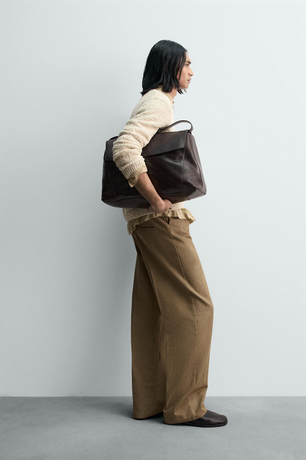 LIMITED EDITION STRAIGHT-LEG TROUSERS - Zara фото 14