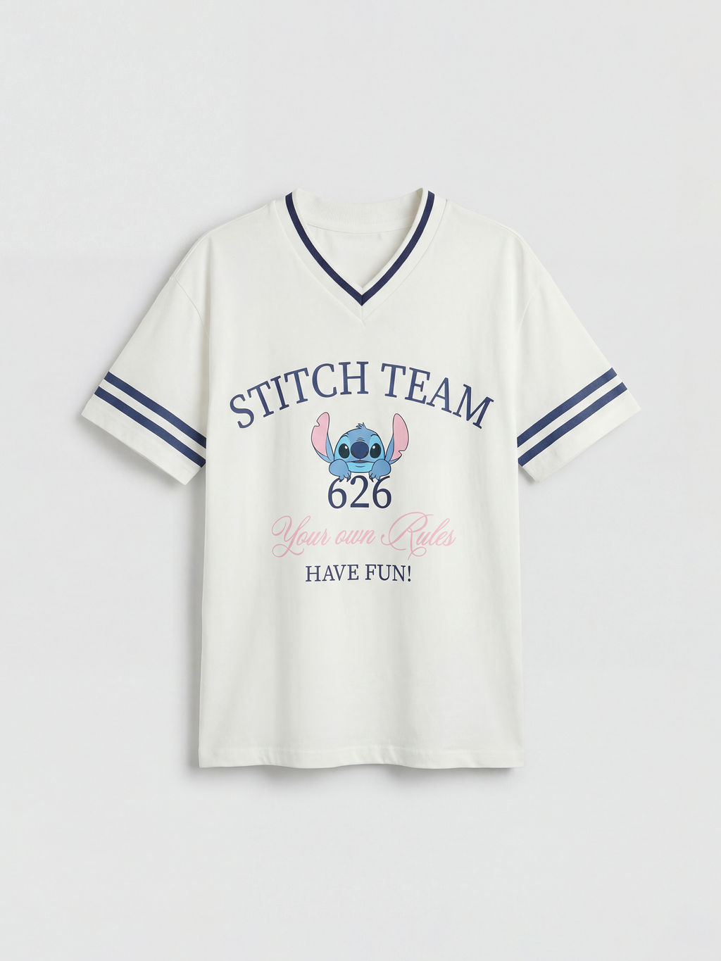 Stitch Bask?l? K?z ?ocuk Ti??rt ve ?ort