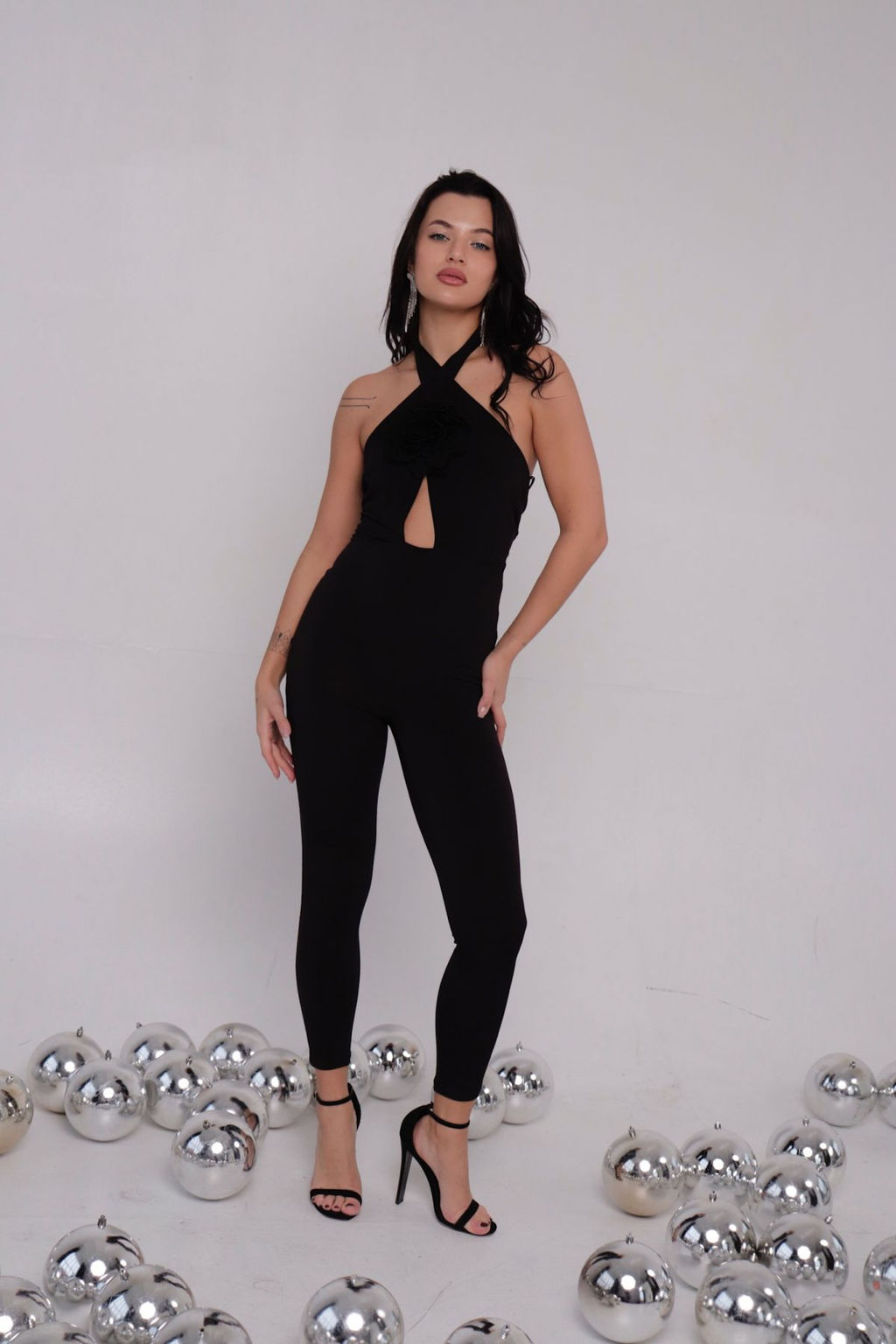 Комбинезон вечерний чёрный - Martichelli фото 5