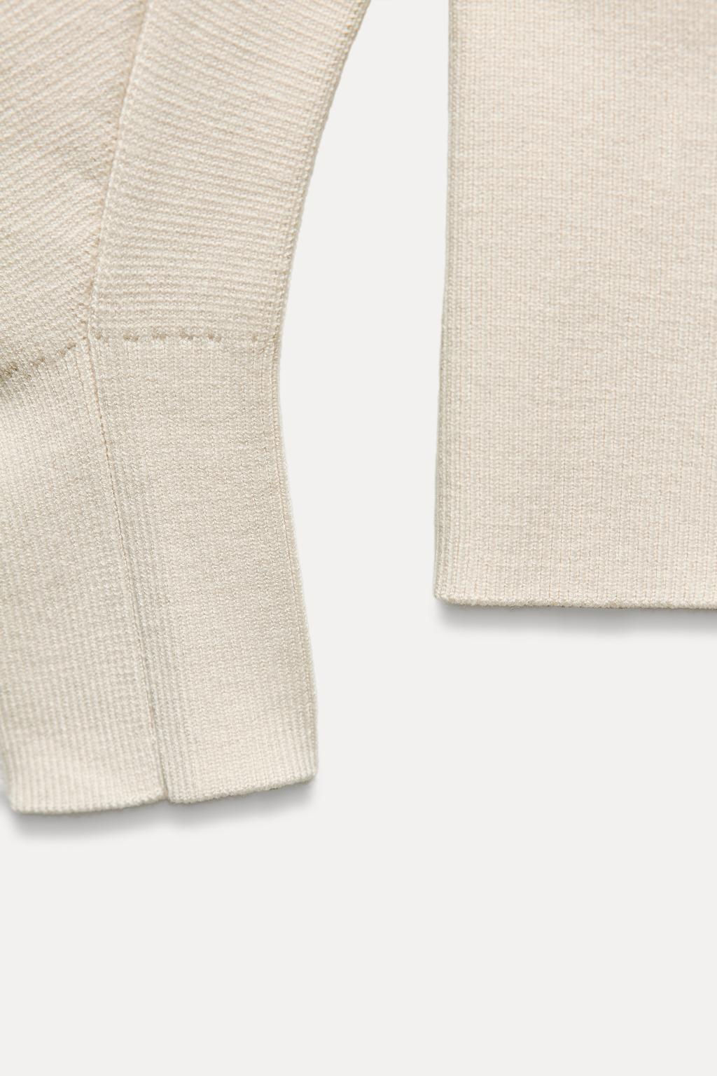 PLAIN KNIT SWEATER WITH FITTED HEM - Zara фото 8