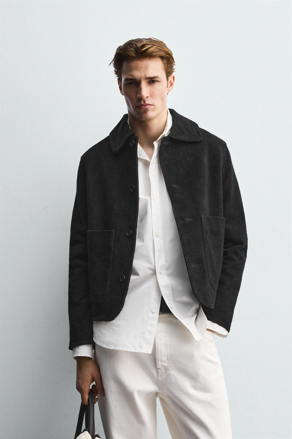 SPLIT SUEDE LEATHER JACKET - Zara фото 2