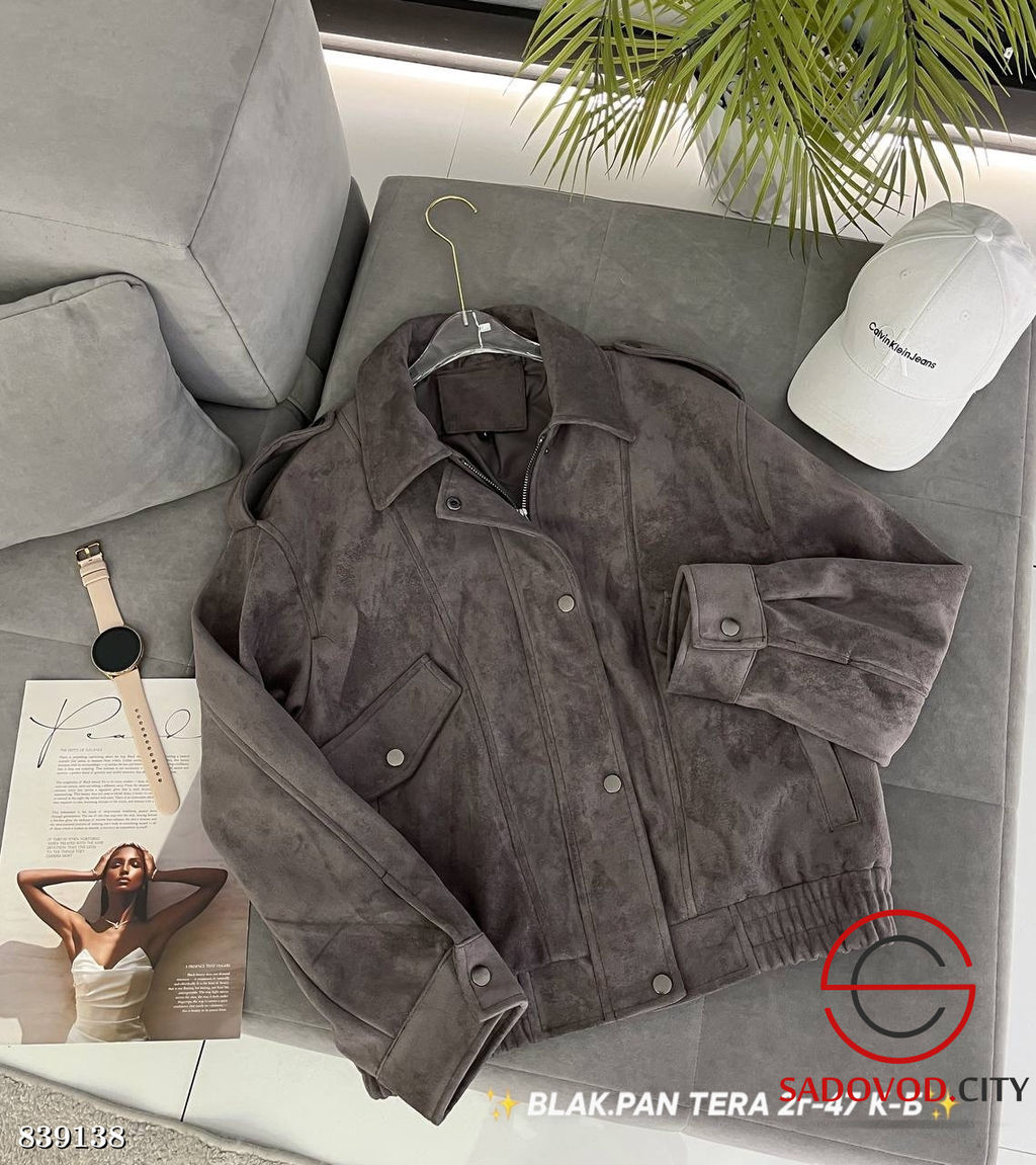 Бомбер женский замшевый - Bruno фото 3