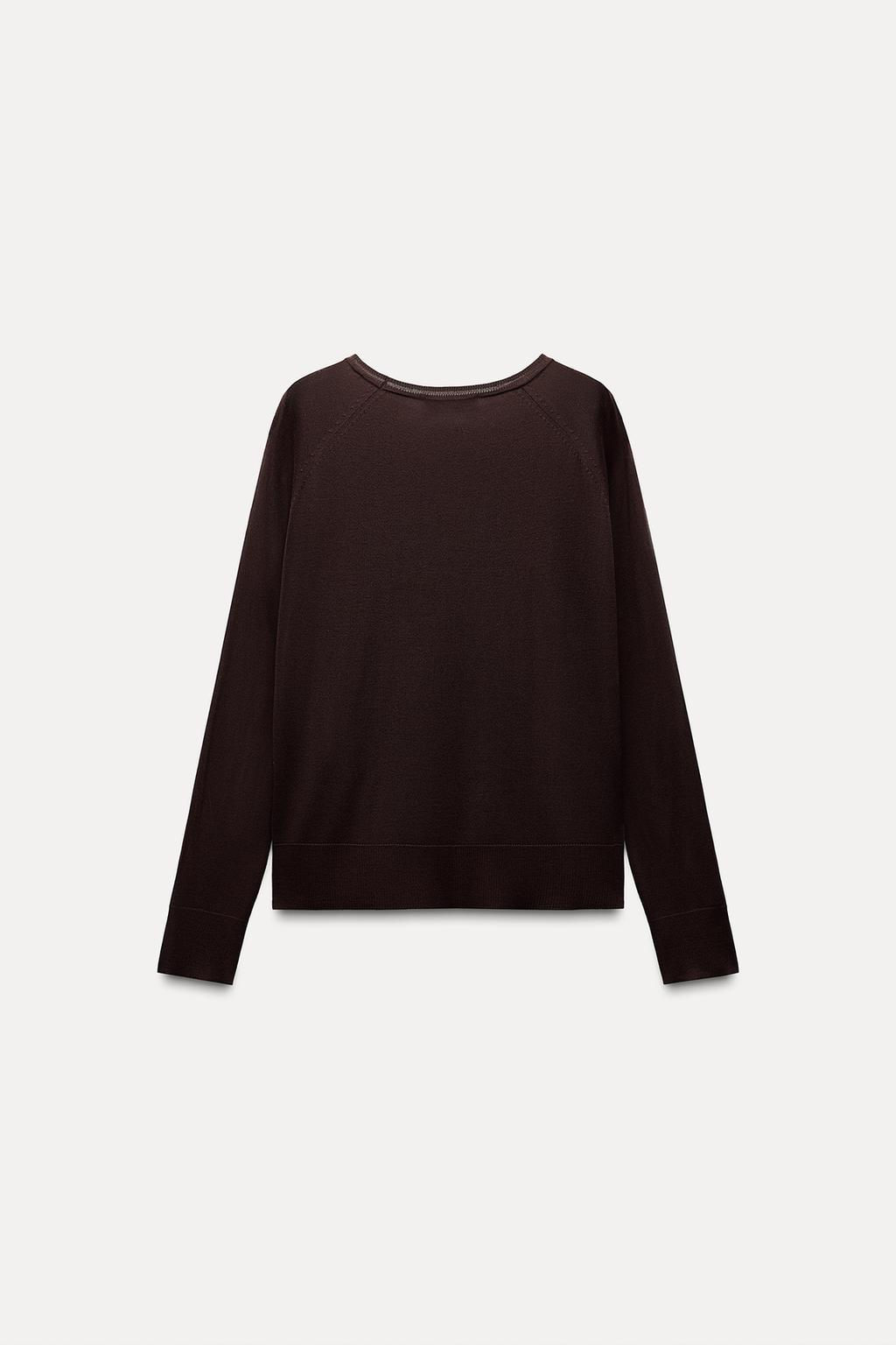 BASIC FINE KNIT SWEATER - Zara фото 39