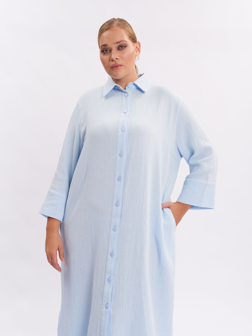 Платье муслина PP30701BLU15