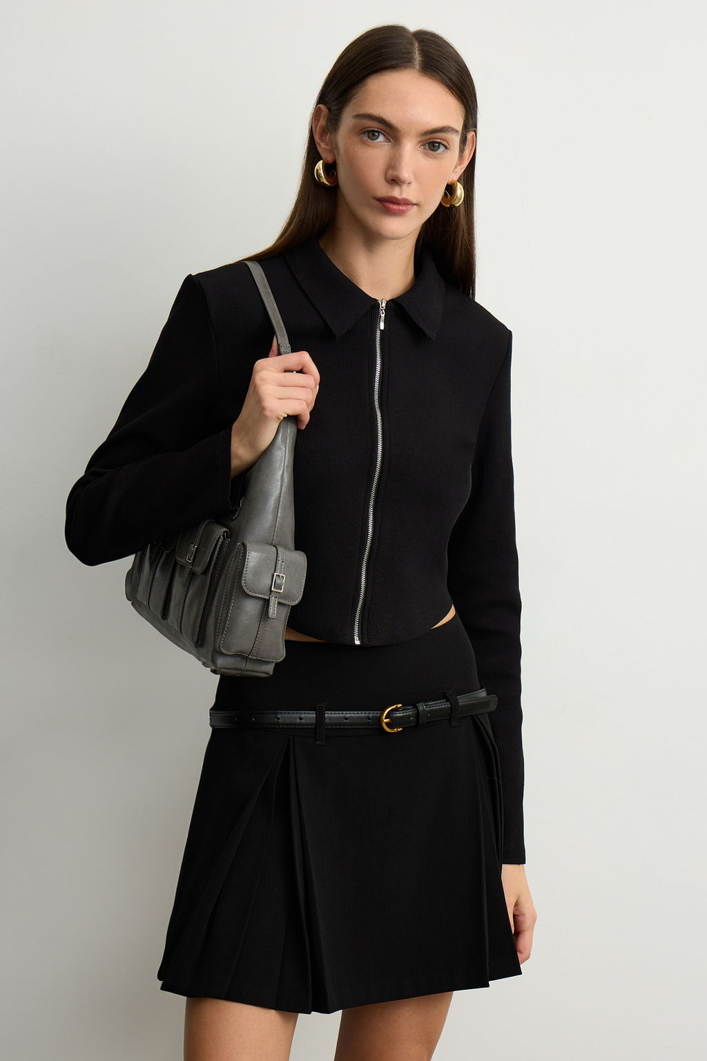 Укороченный лонгслив на молнии - Mollis фото 3