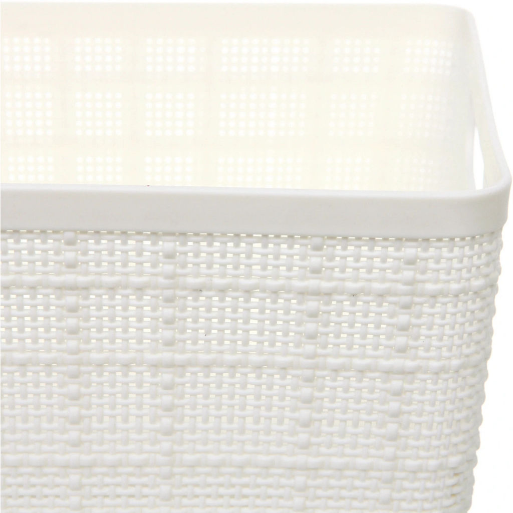 Корзина - органайзер для хранения "СТЭНТ", цвет белый, 24*18.5*10.2см