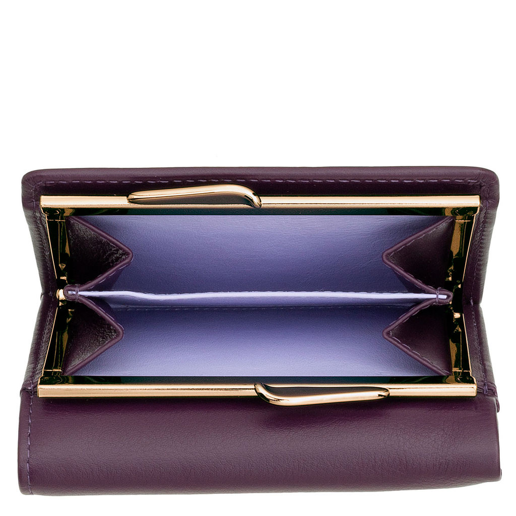 Итальянский женский кожаный кошелек DuDu серии Corsica | темно-фиолетовый - Dudubags фото 5
