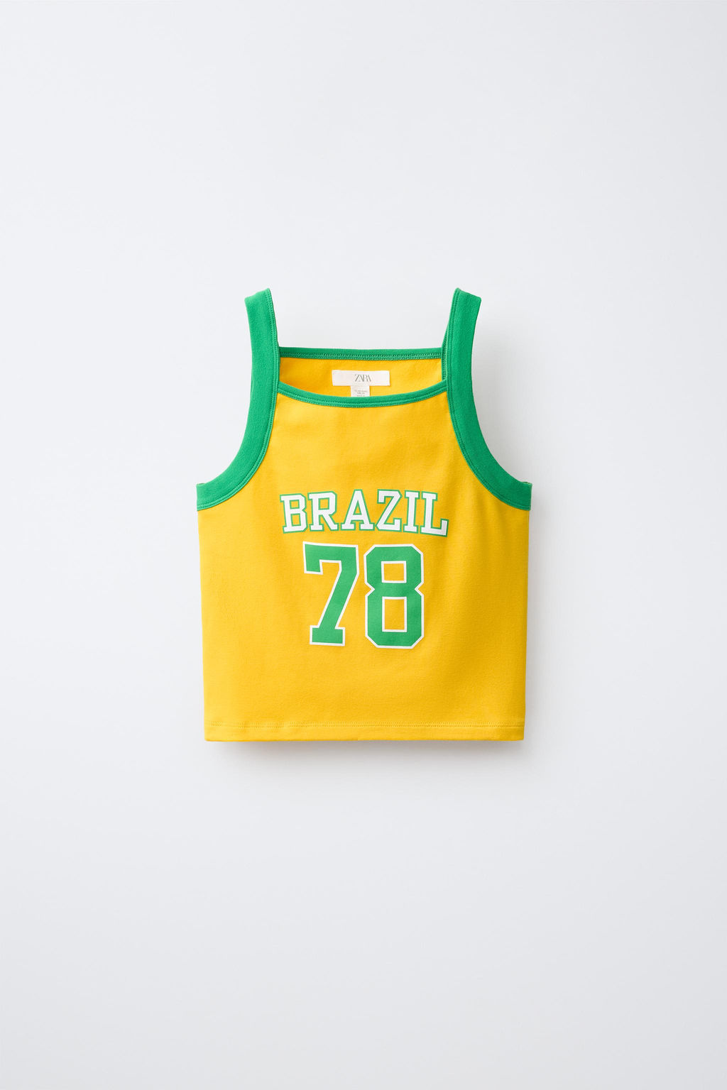 TOP ESTAMPADO BRASIL / Amarillo - Zara фото 3