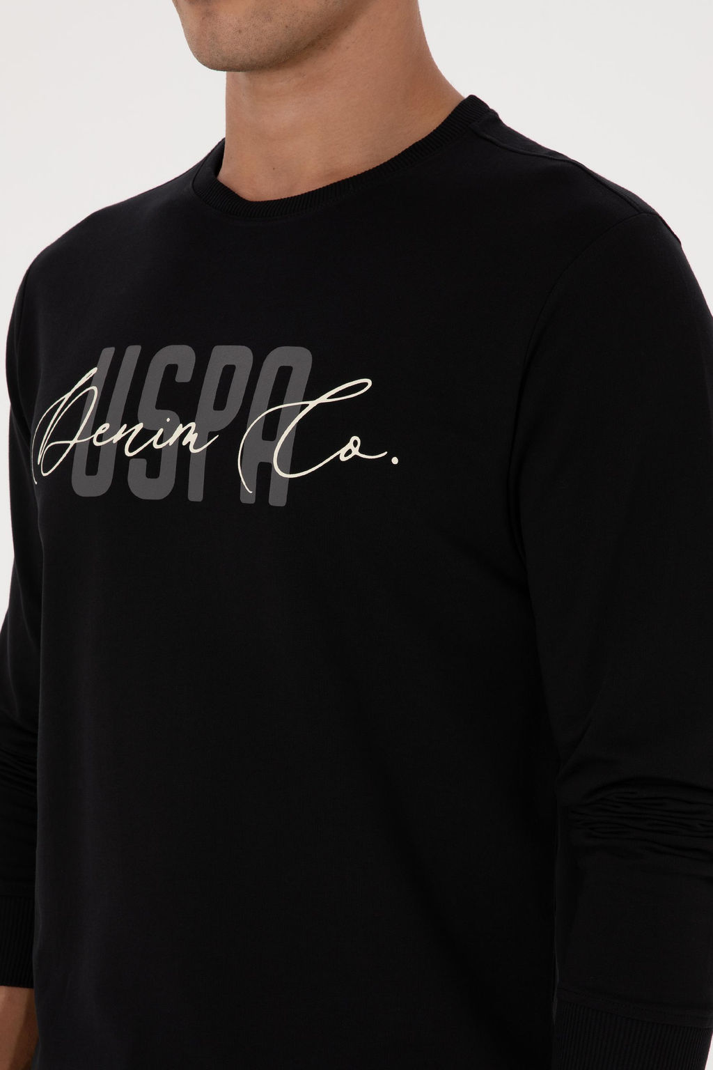 Erkek Siyah Sweatshirt Sepette S_rpriz _ndirim