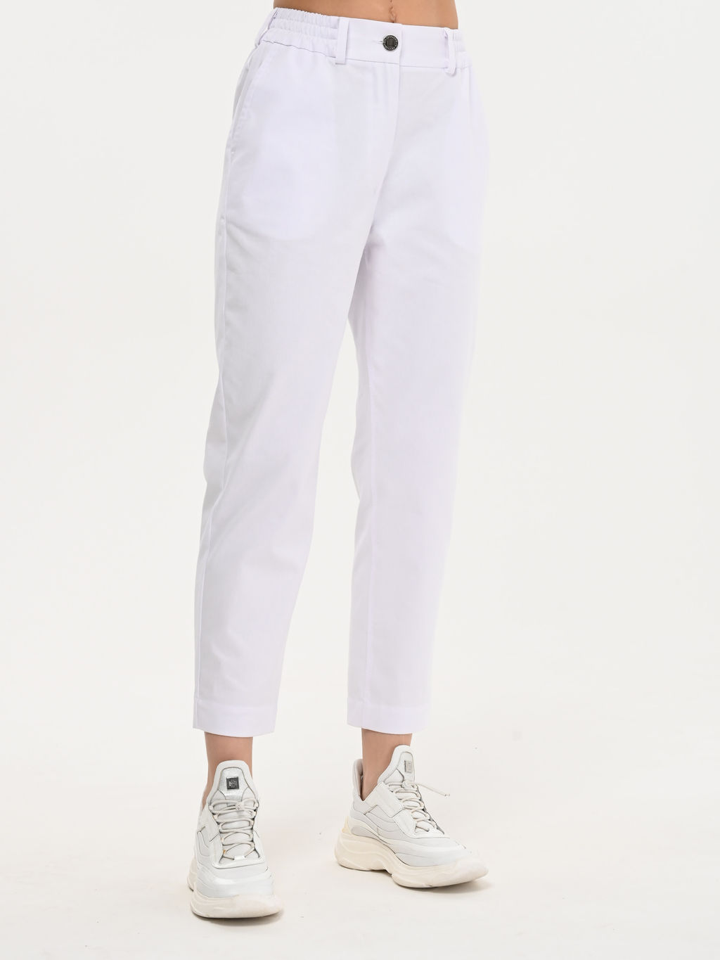 Легкие и комфортные летние брючки из хлопка с добавлением лайкры. - А+б коллекция фото 3