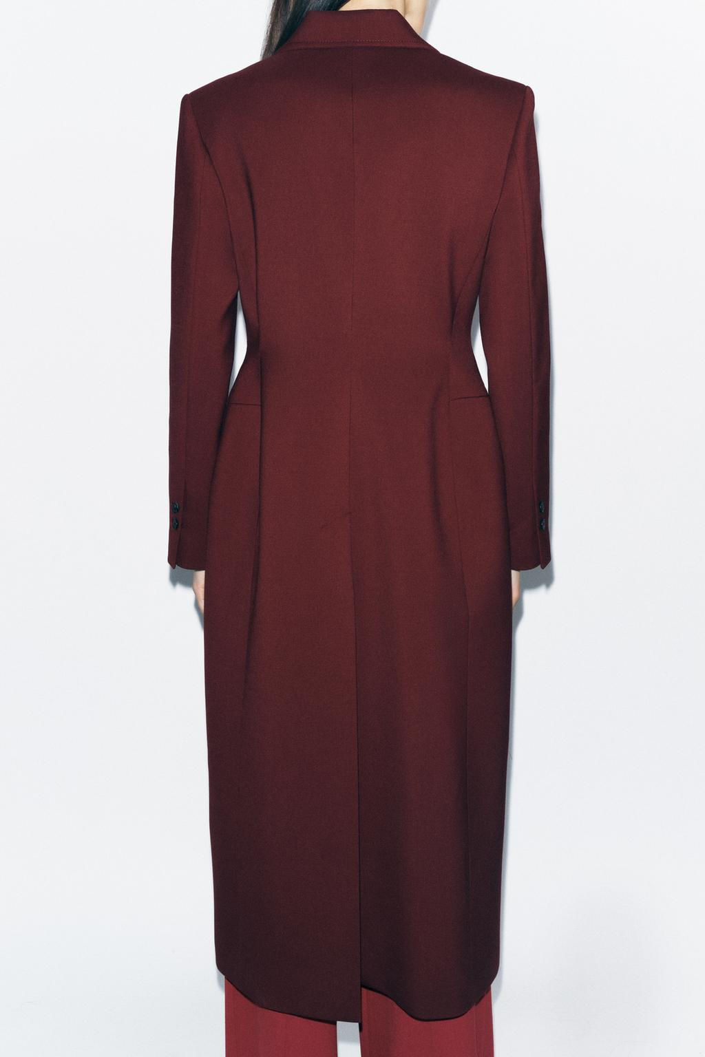 ZW COLLECTION TAILORED LONG COAT - Zara фото 3