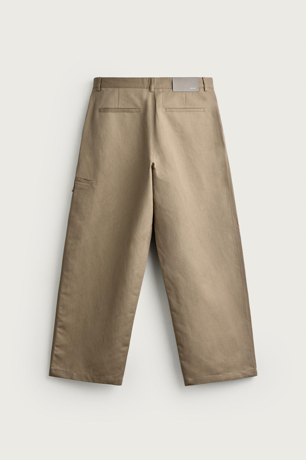 PANTAL?N RELAXED FIT PLIEGUES / Beige - Zara фото 8