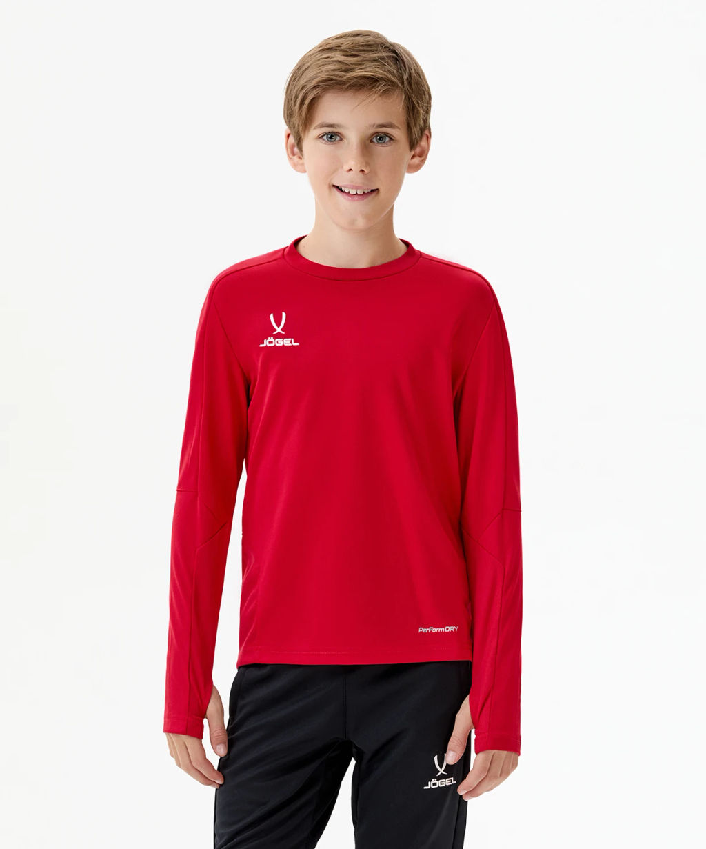 Джемпер тренировочный JOGEL DIVISION PerFormDRY Pro Training Top, красный  фото 8