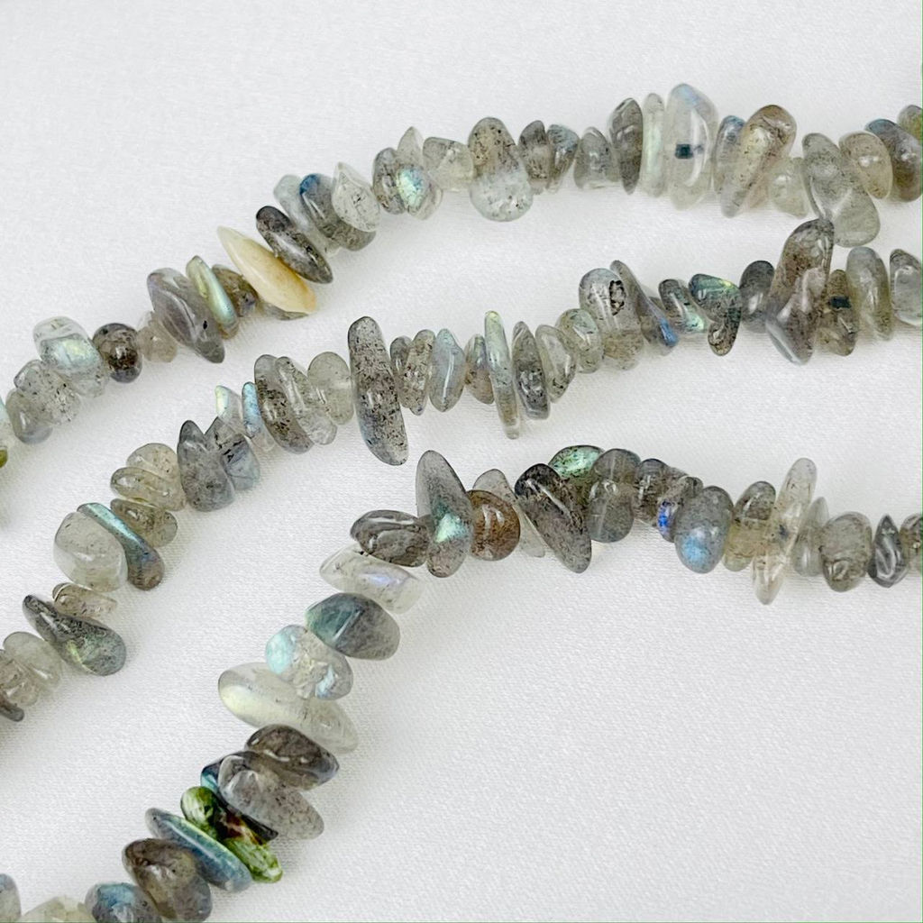 Бусины для украшений из Лабрадора крошка 80 см