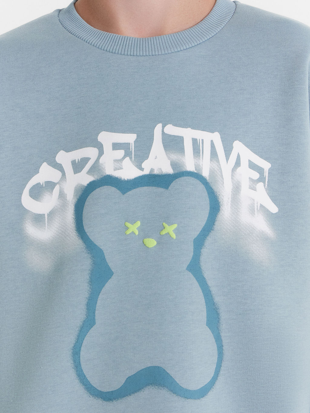 Свитшот для мальчиков синий с печатью - Mark formelle фото 4