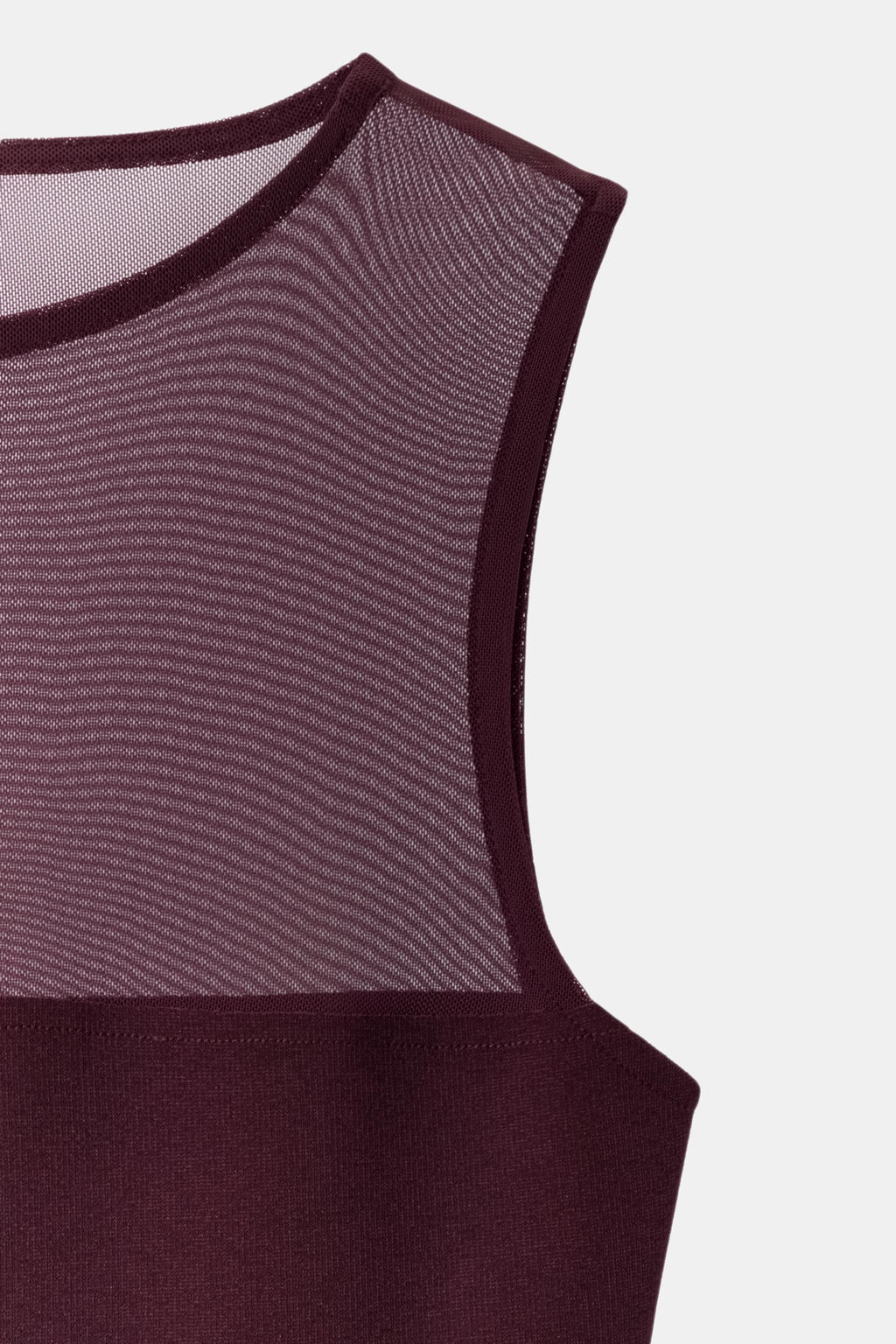 BODY COMBINADO TUL / Burdeos oscuro - Zara фото 4