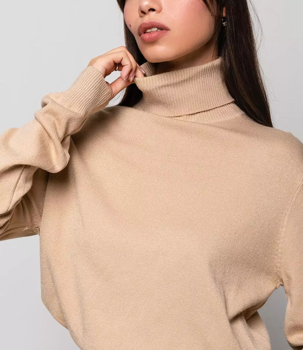 Водолазка #ОКТ06, бежевый - Dommod фото 6