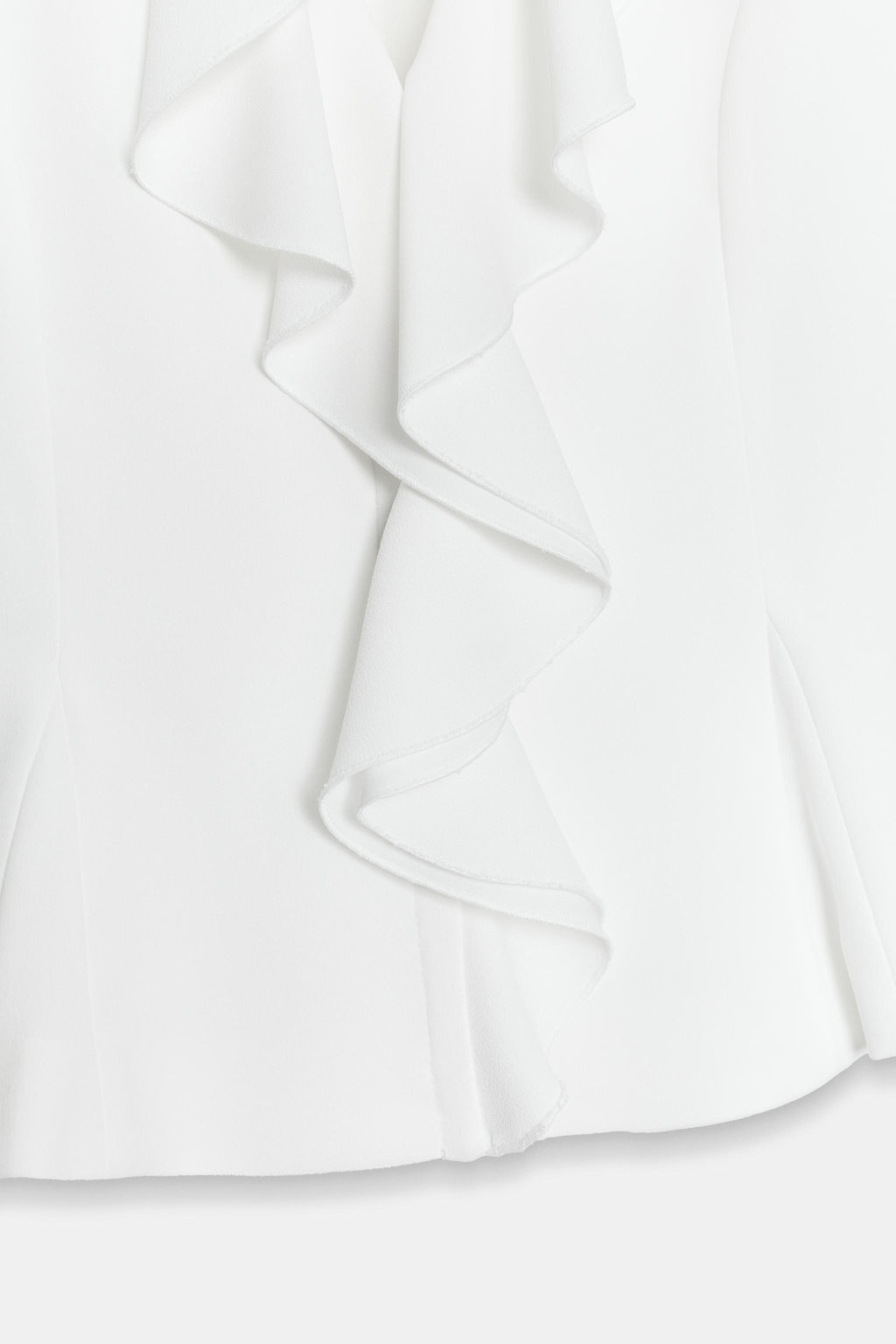 BLAZER MANGA CORTA VOLANTES / Blanco roto - Zara фото 9