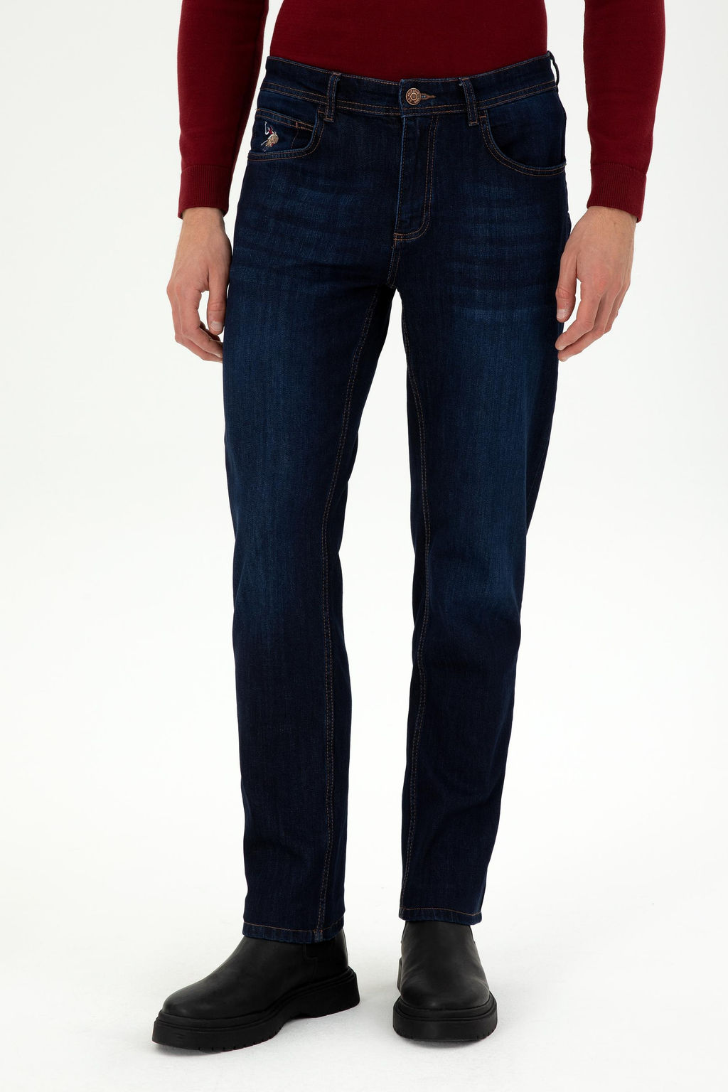 Мужские темно-синие джинсовые брюки Неожиданная скидка в корзине - U.s. polo assn фото 2