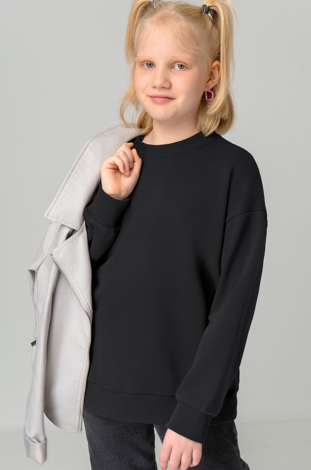 Детский свитшот оверсайз из футера трехнитки Happyfox - Happy fox фото 13