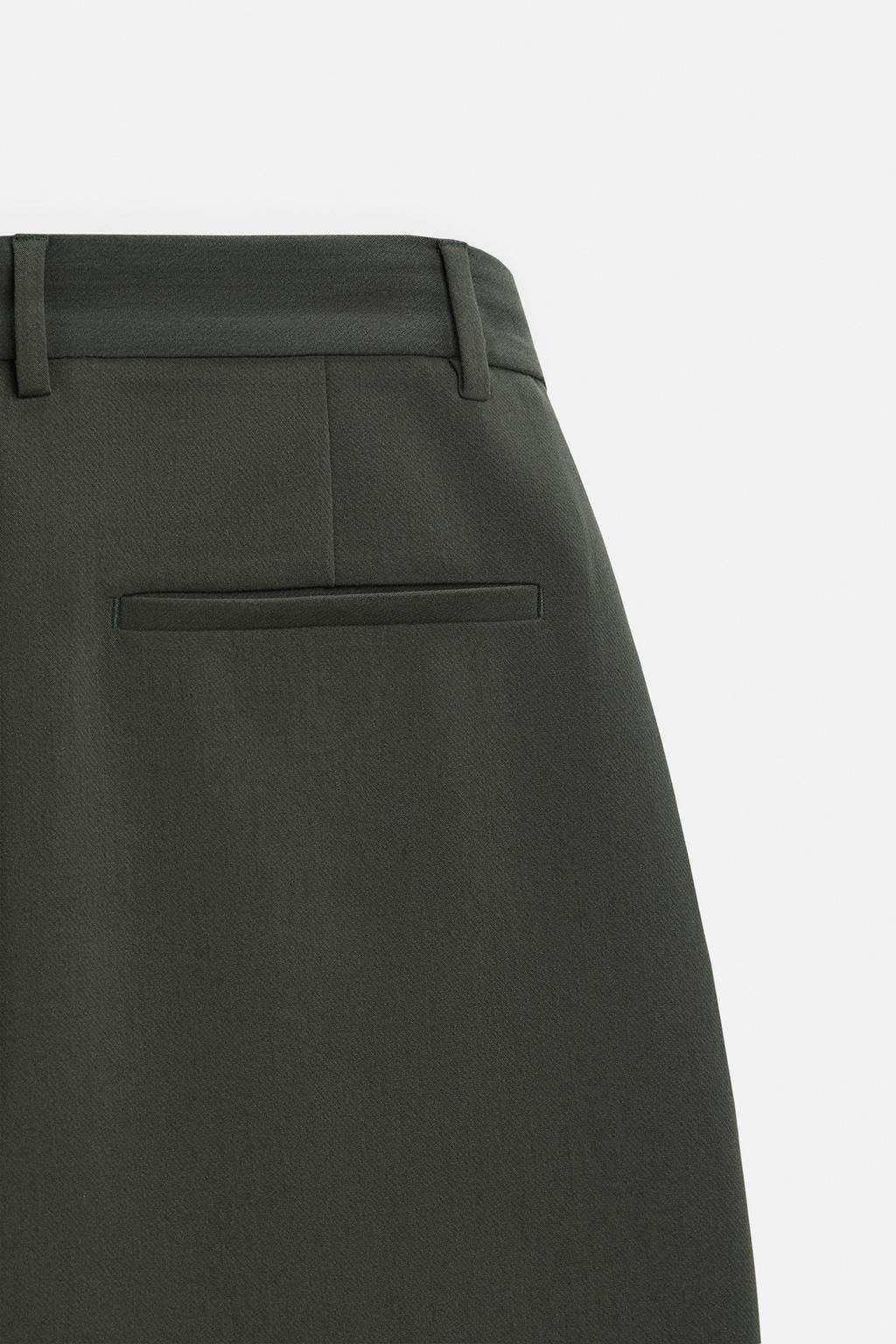 RELAXED FIT PLEATED TROUSERS - Zara фото 14