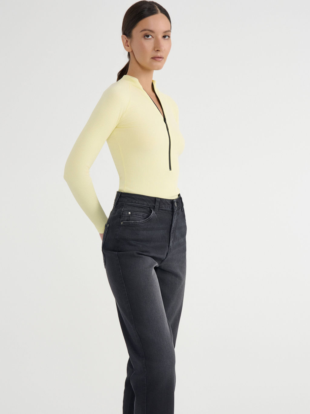 CONTE Боди в рубчик на молнии LBD 2790 lemonade - Conte elegant фото 4