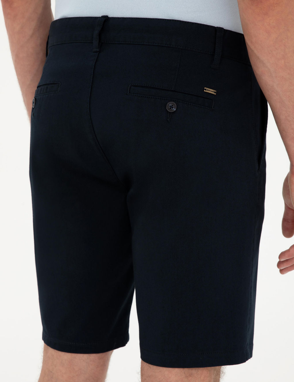 Lacivert Slim Fit Dokuma _ort