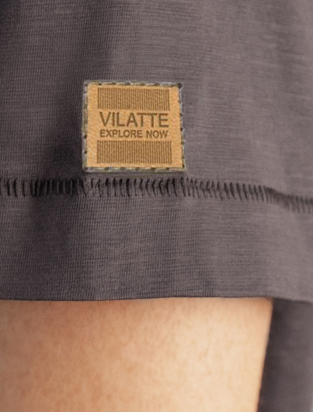 Футболка Vilatte из хлопка темно-серый фото 2