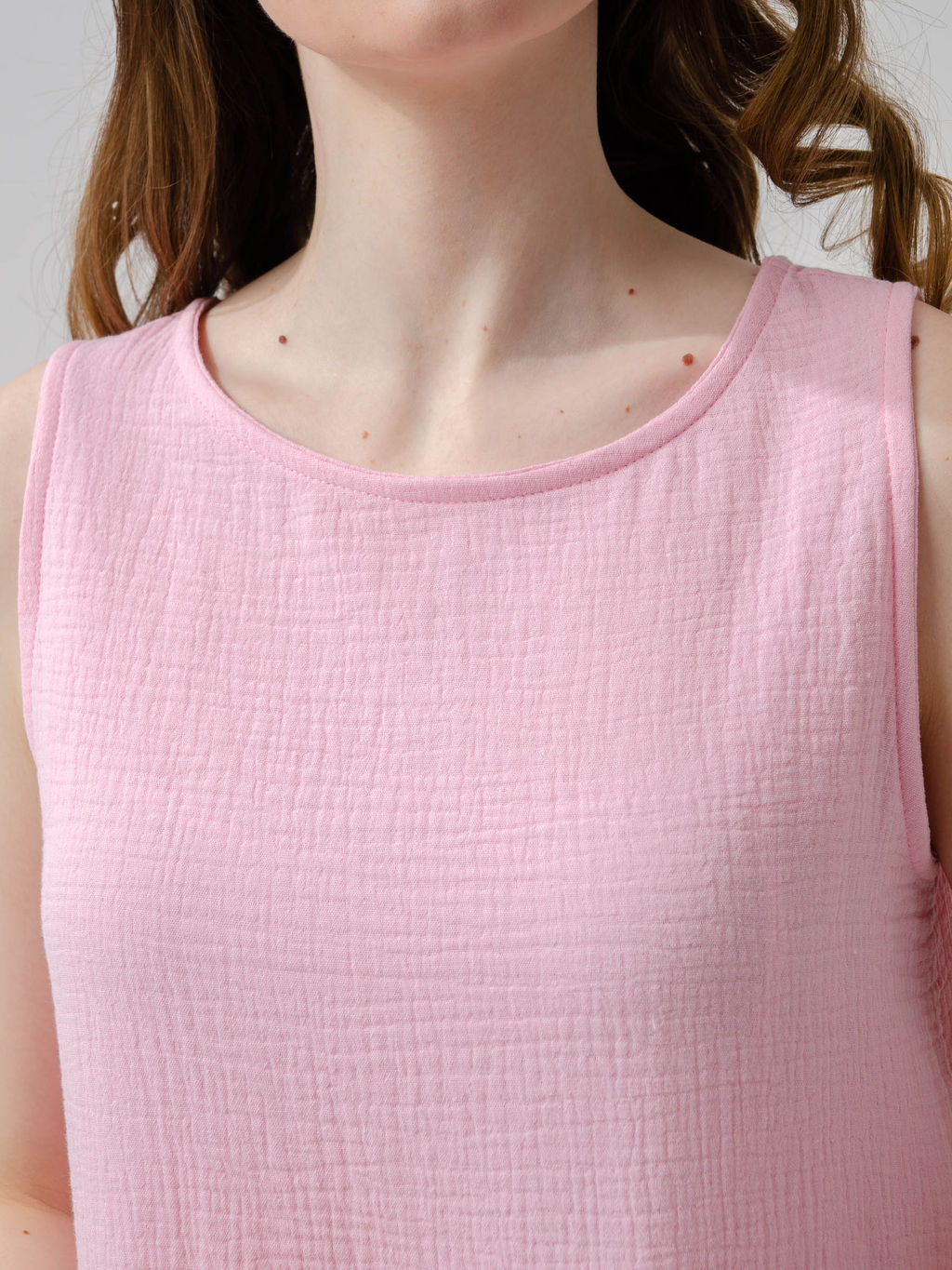 Женское платье муслин розовое 2319 (8)