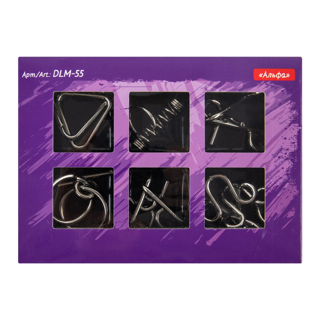 DELFBRICK DLM-55 Набор металлических головоломок 01_Альфа 12 элемент
