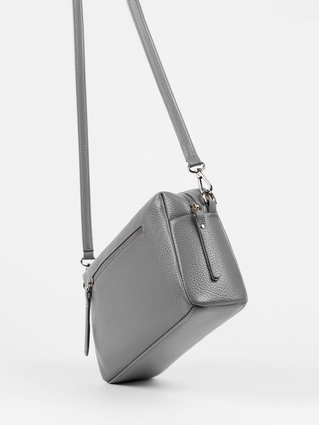 Женская кожаная сумка Richet 3176LN 830 Серый