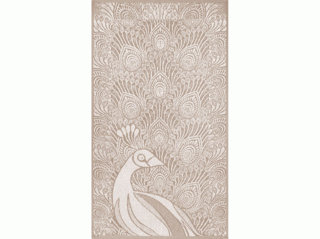 6с103.512ж2 Павлин (лён3) Полотенце махровое 50х90см