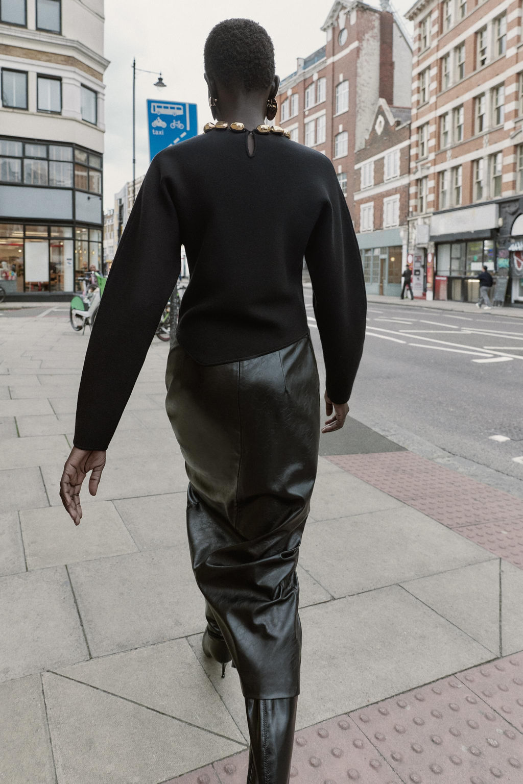 KNIT JUMPER WITH BEADED NECKLINE