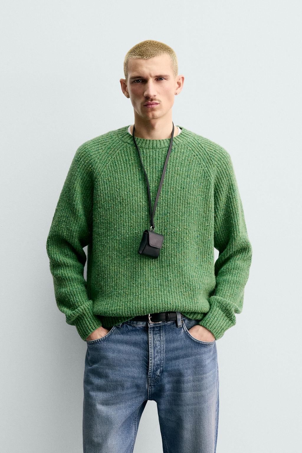 PURL KNIT FLECKED JUMPER - Zara фото 10