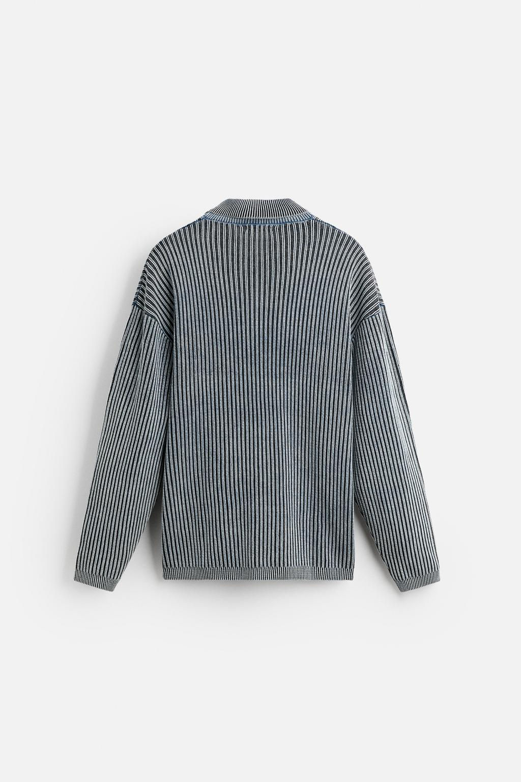 WASHED KNIT POLO SHIRT - Zara фото 8
