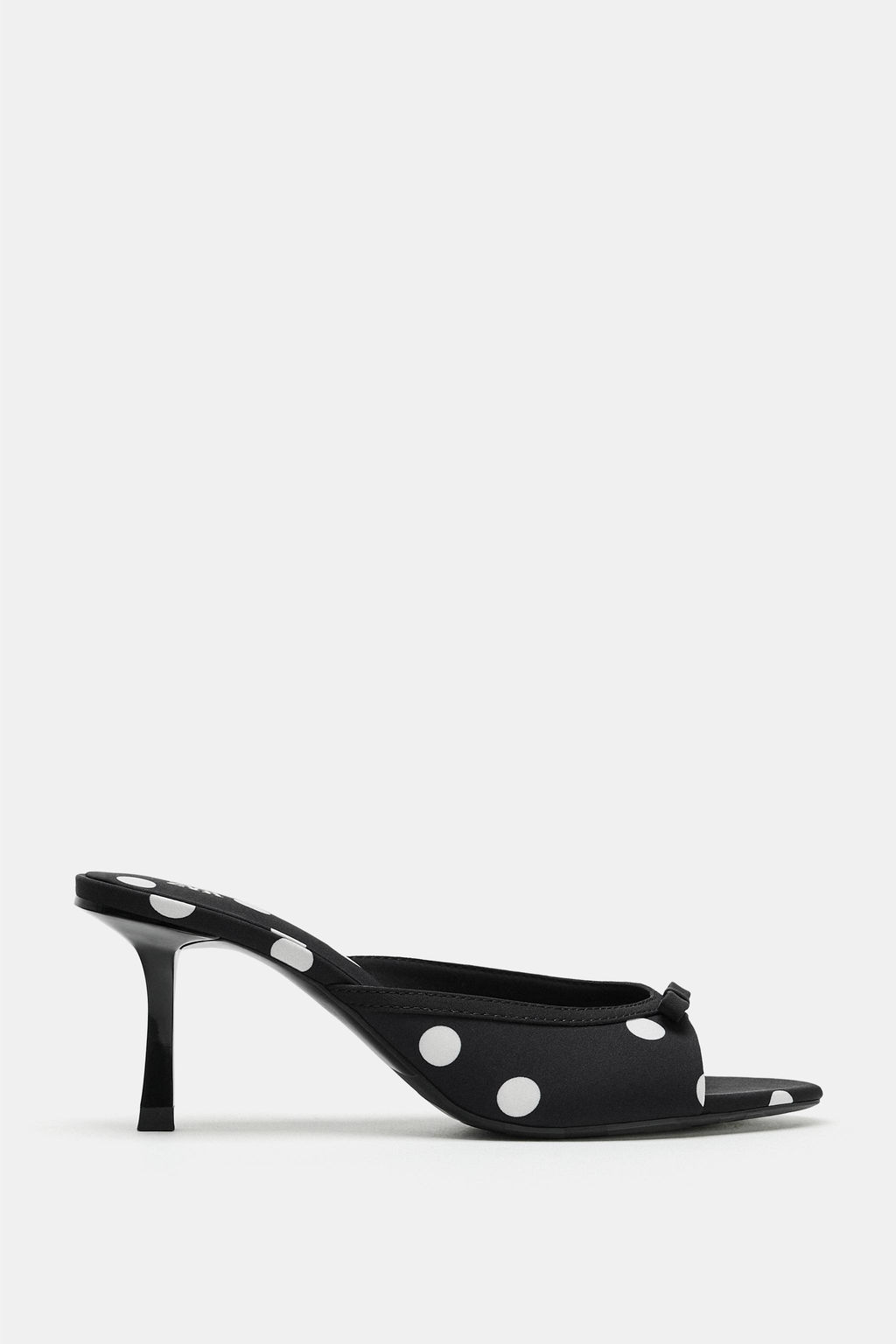 SANDALIA ESTAMPADA DETALLE LAZO / Negro - Zara фото 3