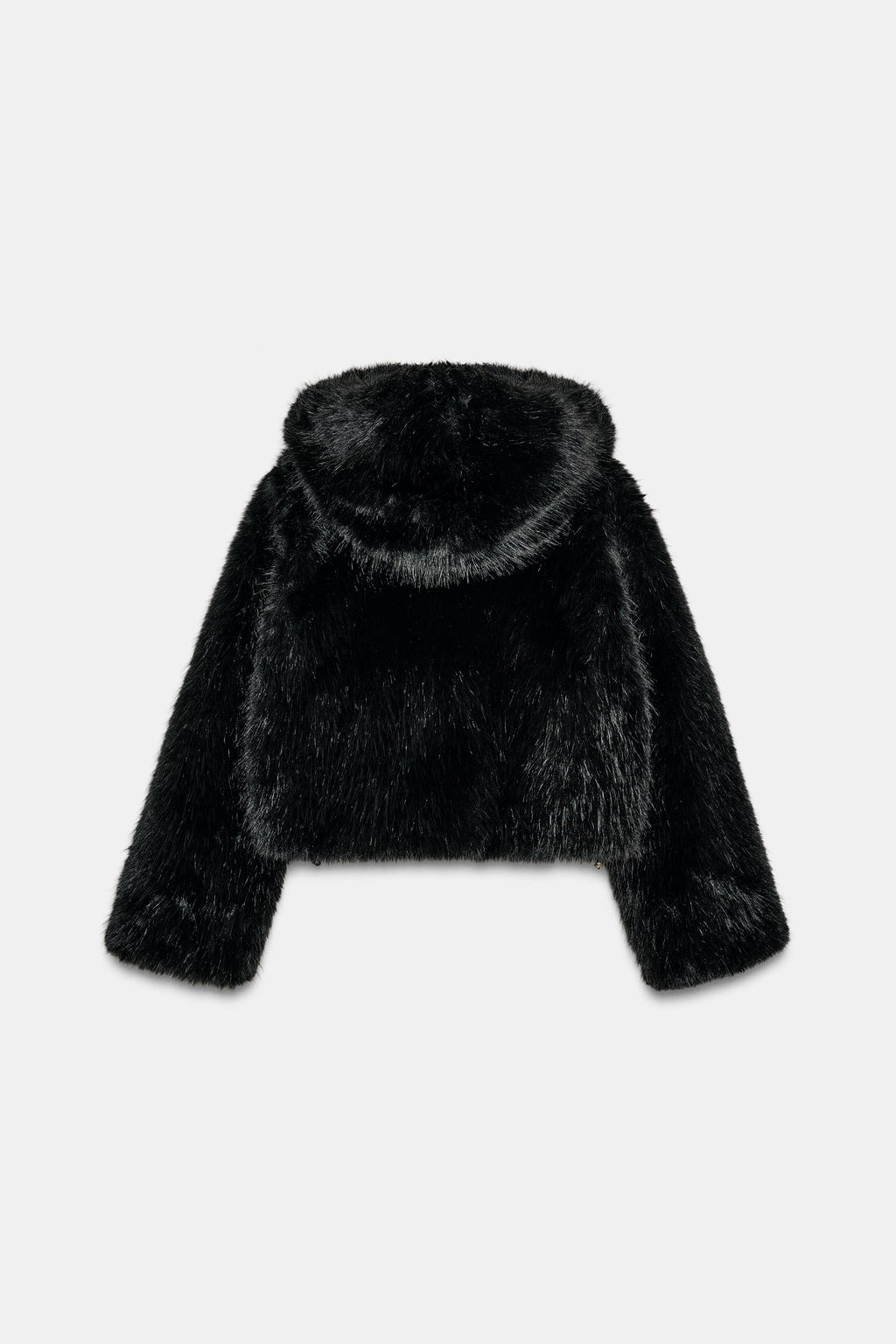 FAUX FUR HOODIE JACKET - Zara фото 6