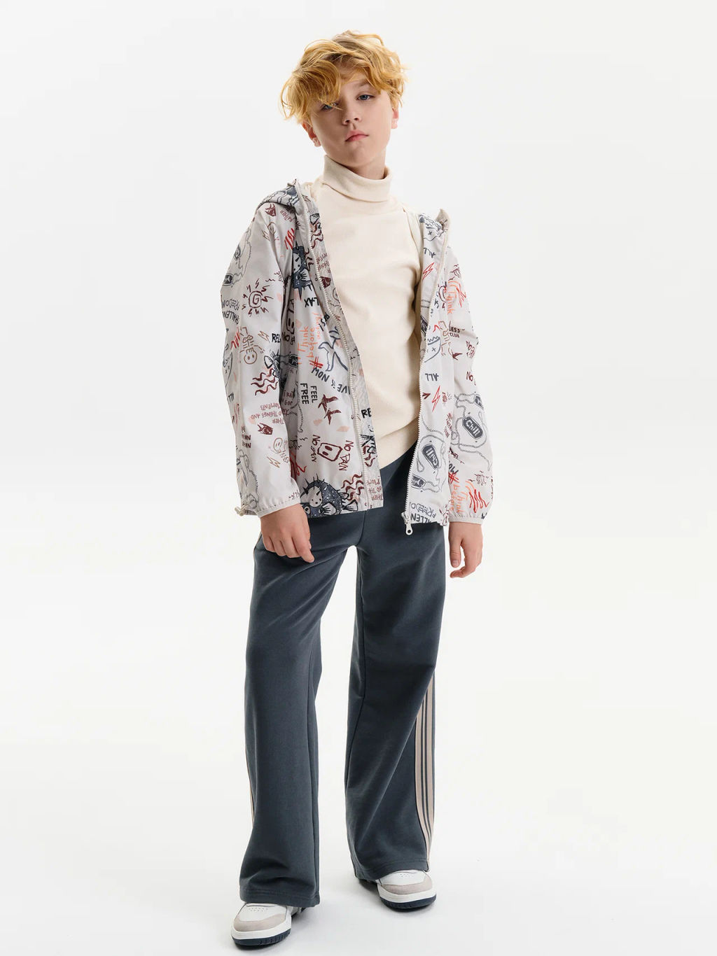 PELICAN, ветровка для мальчиков, Молочный  фото 11