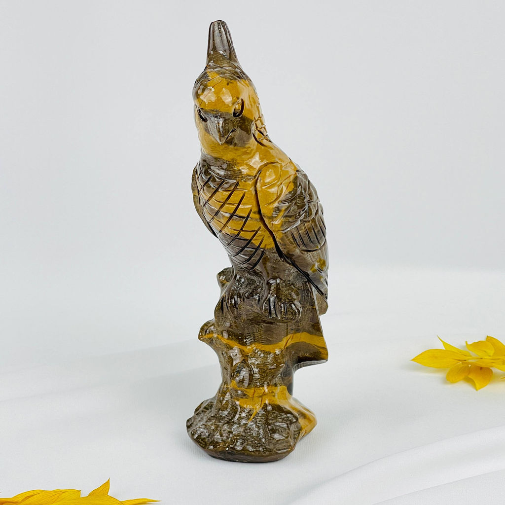 Статуэтка Попугай из Яшмы - Радуга самоцветов фото 2