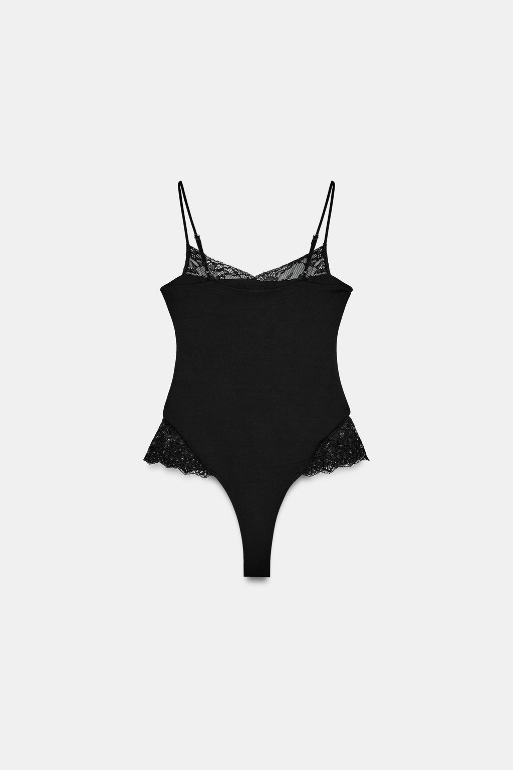 POLYAMIDE LINGERIE BODYSUIT - Zara фото 19