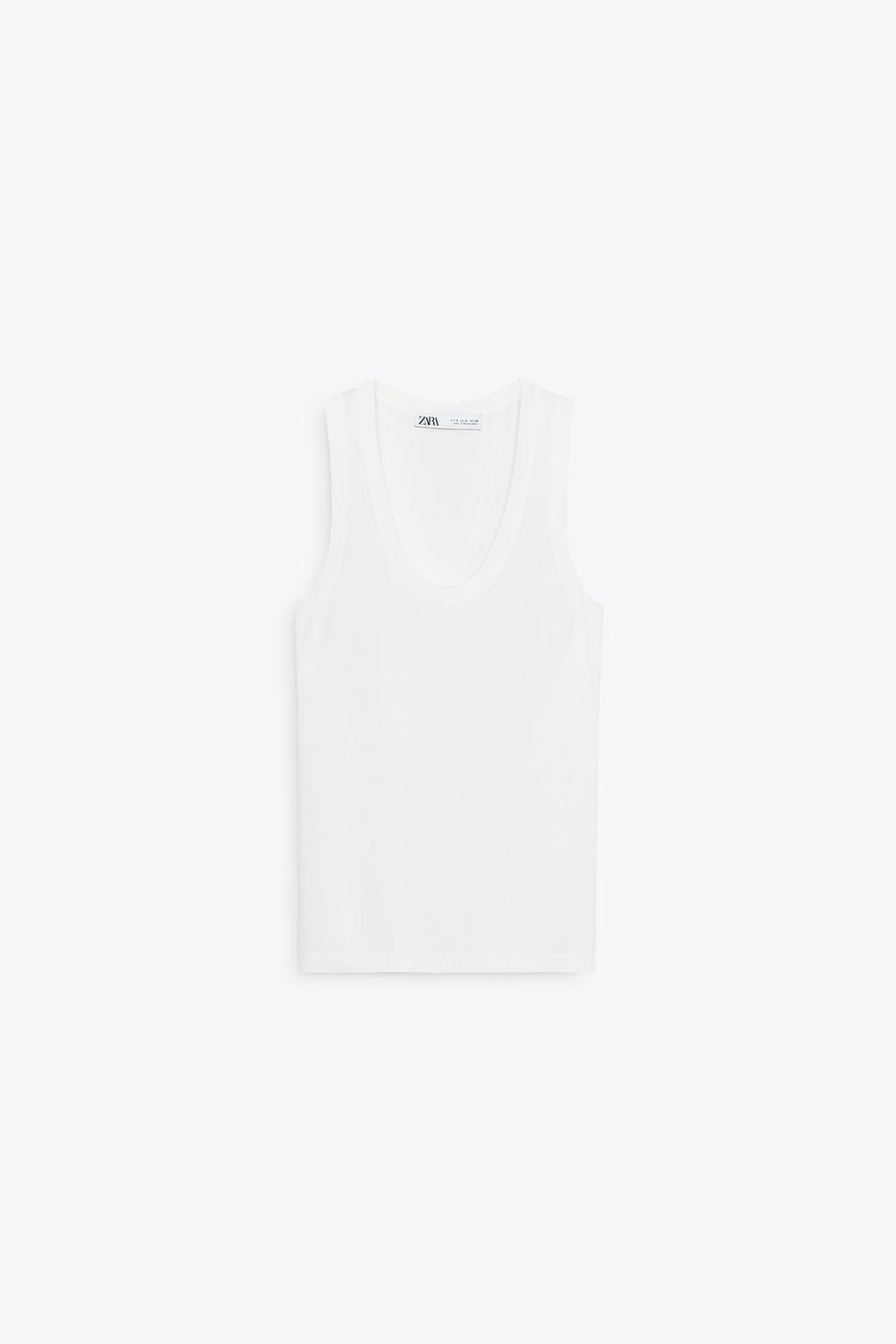 BASIC PLAIN KNIT TOP - Zara фото 17