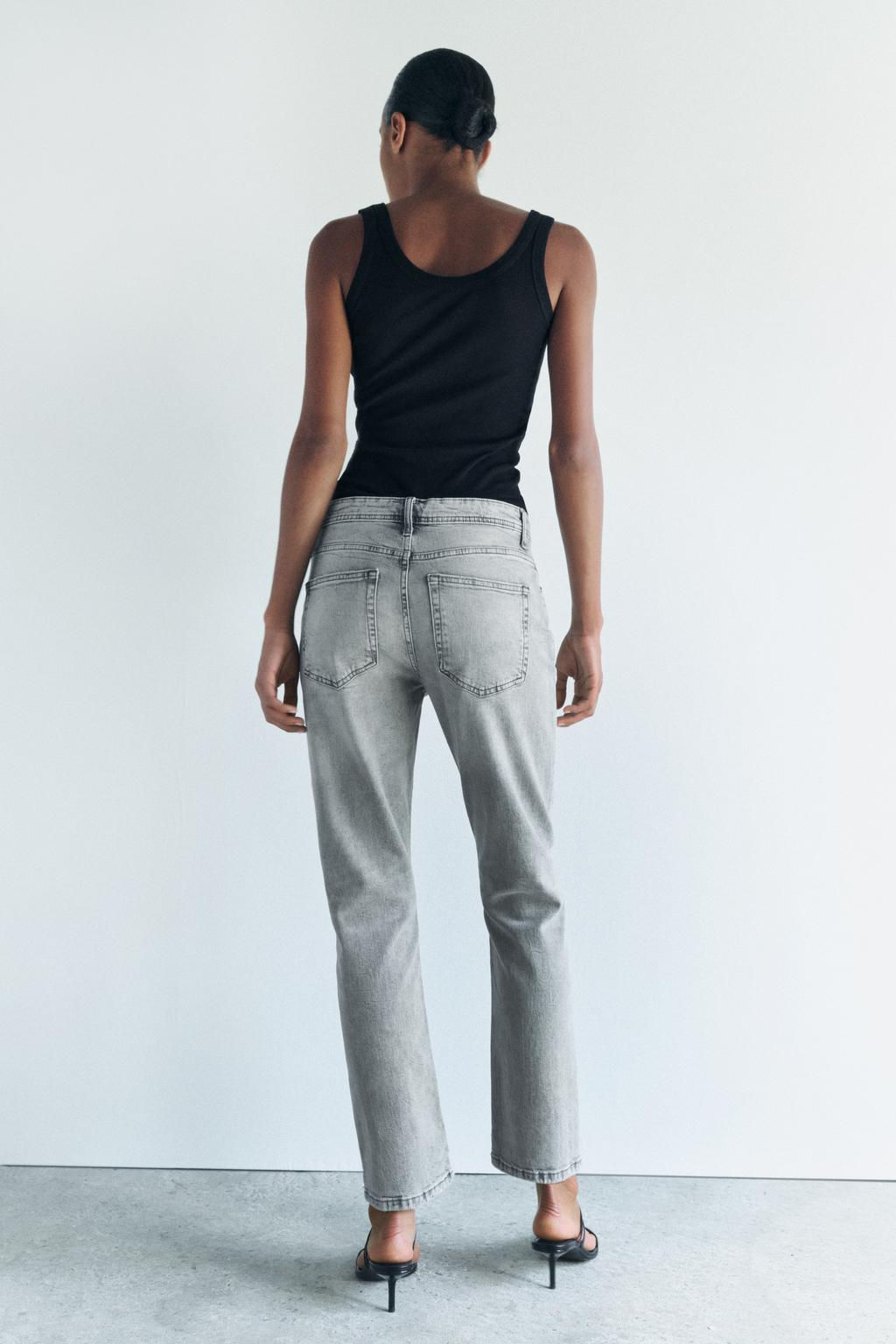 ZW COLLECTION RELAXED SLIM FIT MID-RISE JEANS - Zara фото 25