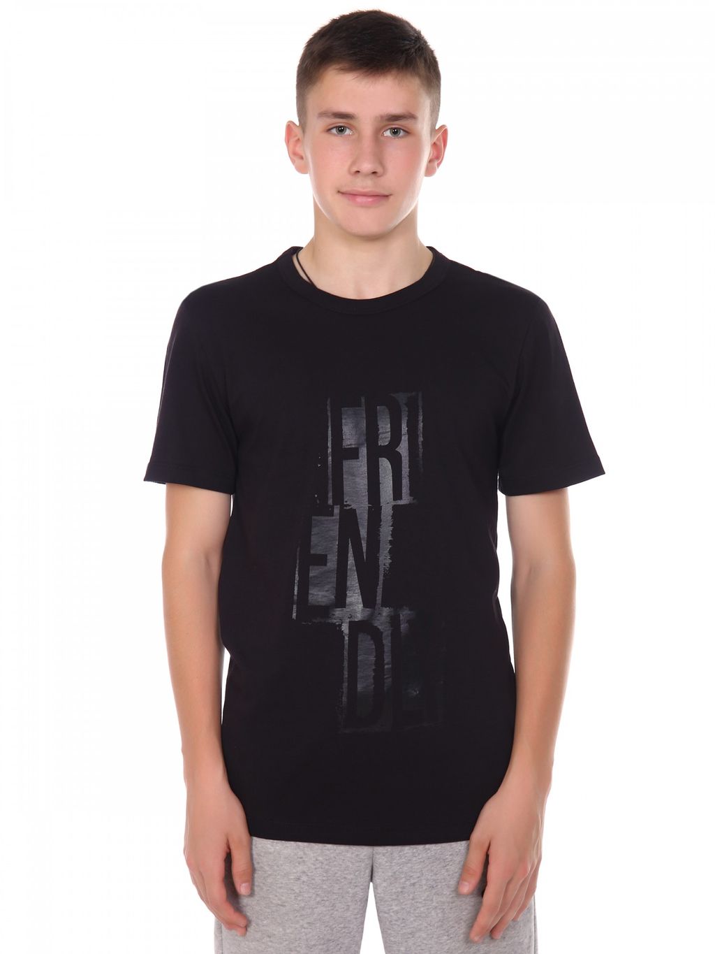 МТ0396-1 Футболка мужская кулирка черный - АстраТекстиль фото 2