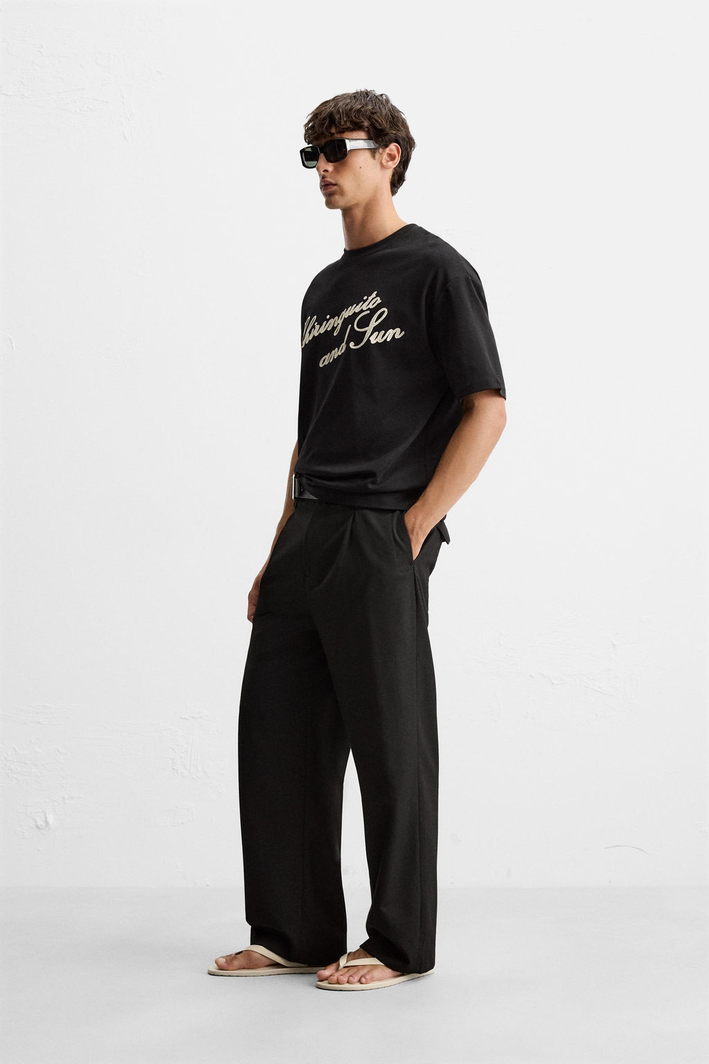 EMBROIDERED SLOGAN T-SHIRT - Zara фото 4