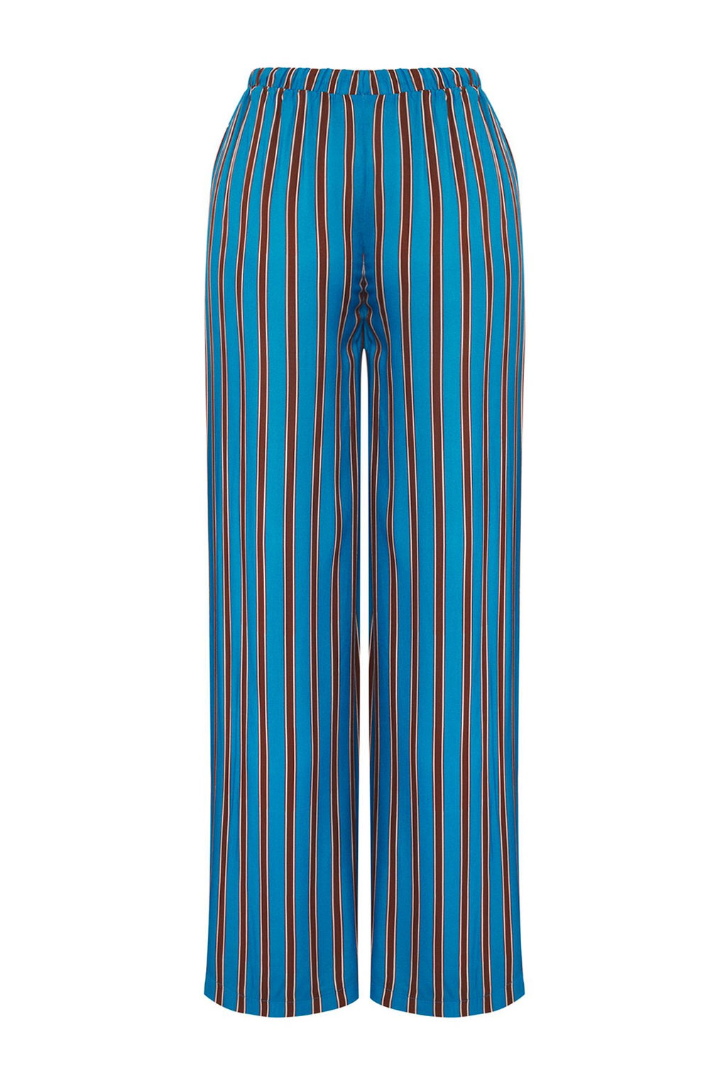 Trendyolmilla Cizgili Dokuma Baglama Detayl? Plaj Pantolon TBESS25PL00007 фото 6