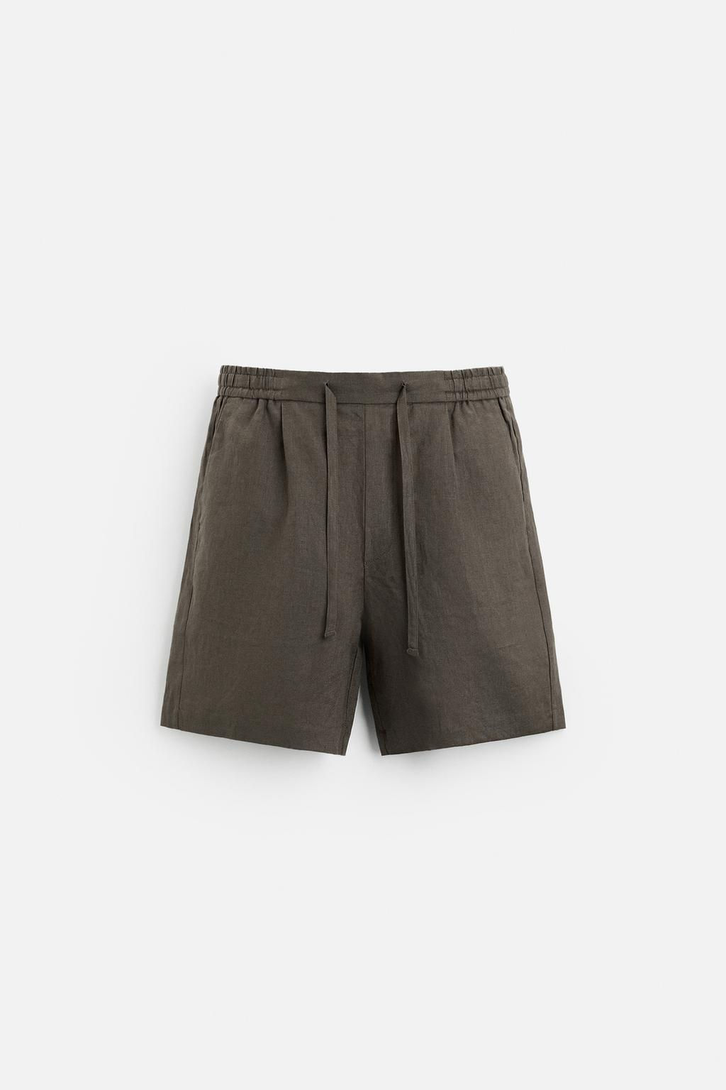 100% LINEN BERMUDA SHORTS - Zara фото 24